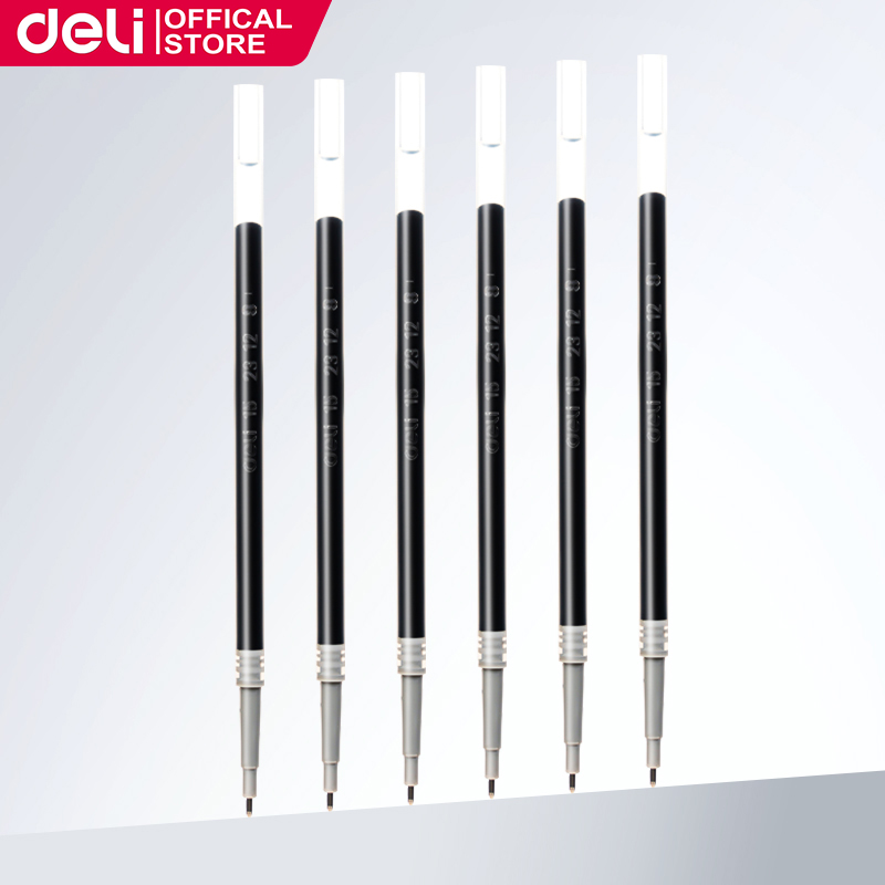 Deli Ballpen 0.5mm Quick-dry Click Business Gel Pen ST Pen Tip 1Pc/12Pcs EG104