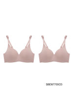 (Set 2 pcs.) SABINA BRALESS | PERFECT BRA Wireless Bra Style No. SBD97700 DarkSkin