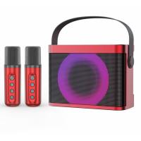 YS-219 Portable Wireless Speaker With 2pcs Wireless Mini Microphone Karaoke Sounds for Party Wireless Bluetooth Dual Microphone Karaoke Speaker Outdoor Family Party Ktv Equipment Wireless Microphone Microphone Bluetooth Audio Portable Stereo