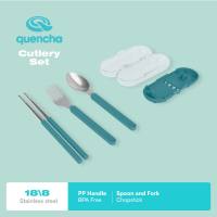 QUENCHA  Portable Cutlery Set Collapsible Travel Utensils