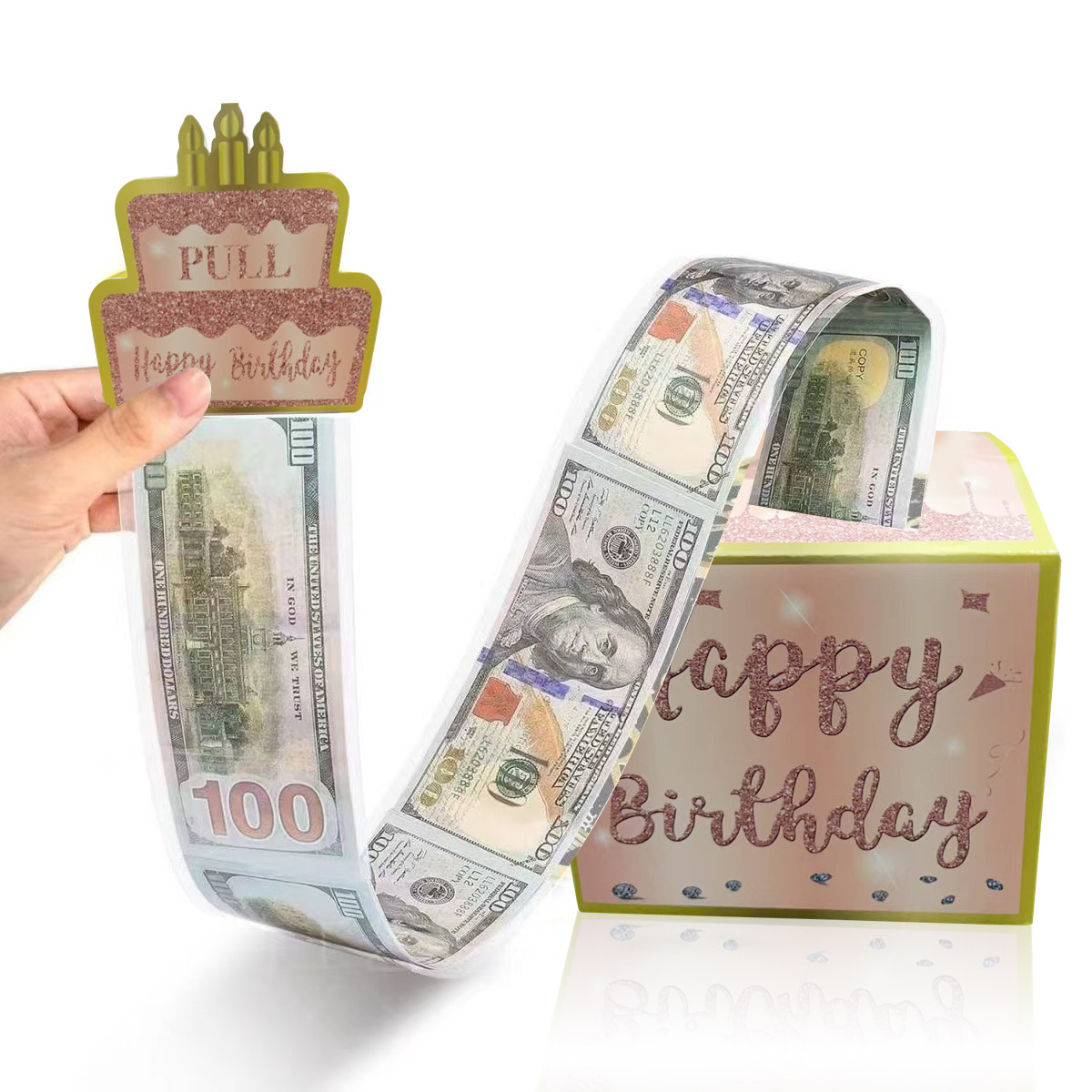 DIY Birthday Envelope Money Wallet Greeting Card with Sound and Lights Creative Money Envelope Gree