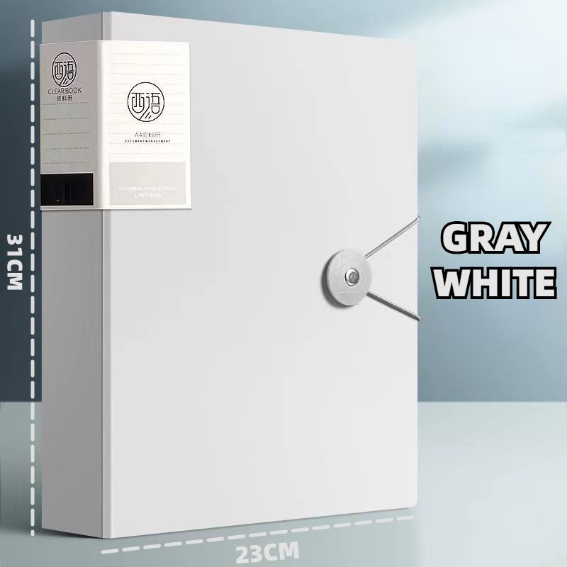 Clear Book Long Size Paper Organizer Folder File Organizer For Document Long Folder Presentation Book 30/60/80/100 Pages
