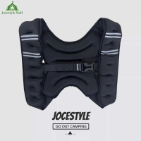 [Jocestyle Mall]Weighted Vest 5KG Body Weight Vest Exercise Set with Reflective Stripe Double Adjustable Buckle Straps for Women and Men