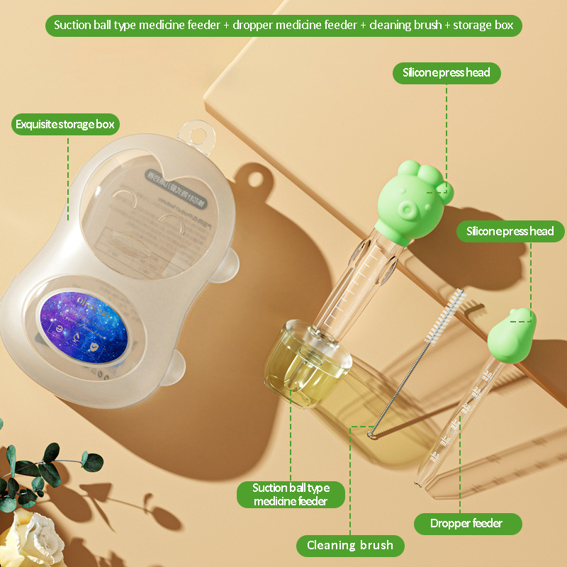Medicine Dropper For Baby Feeding Medicine Dispenser Needle Feeder Silicone Safe Medicine Feeder