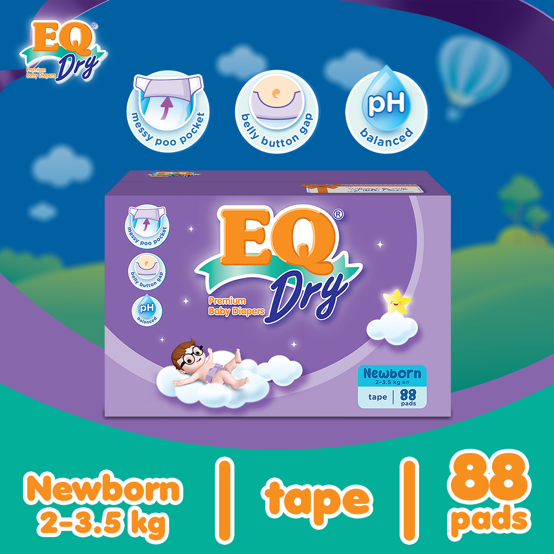 (ONLINE EXCLUSIVE) EQ Dry Gift Box Newborn 88s