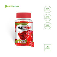 Health Fusion MultiVites 13 in 1 Complete Multivitamins Vitamin E Zinc for Appetite Booster Brain Development & Immunity G6PD-Friendly Vegan Gummies  90s