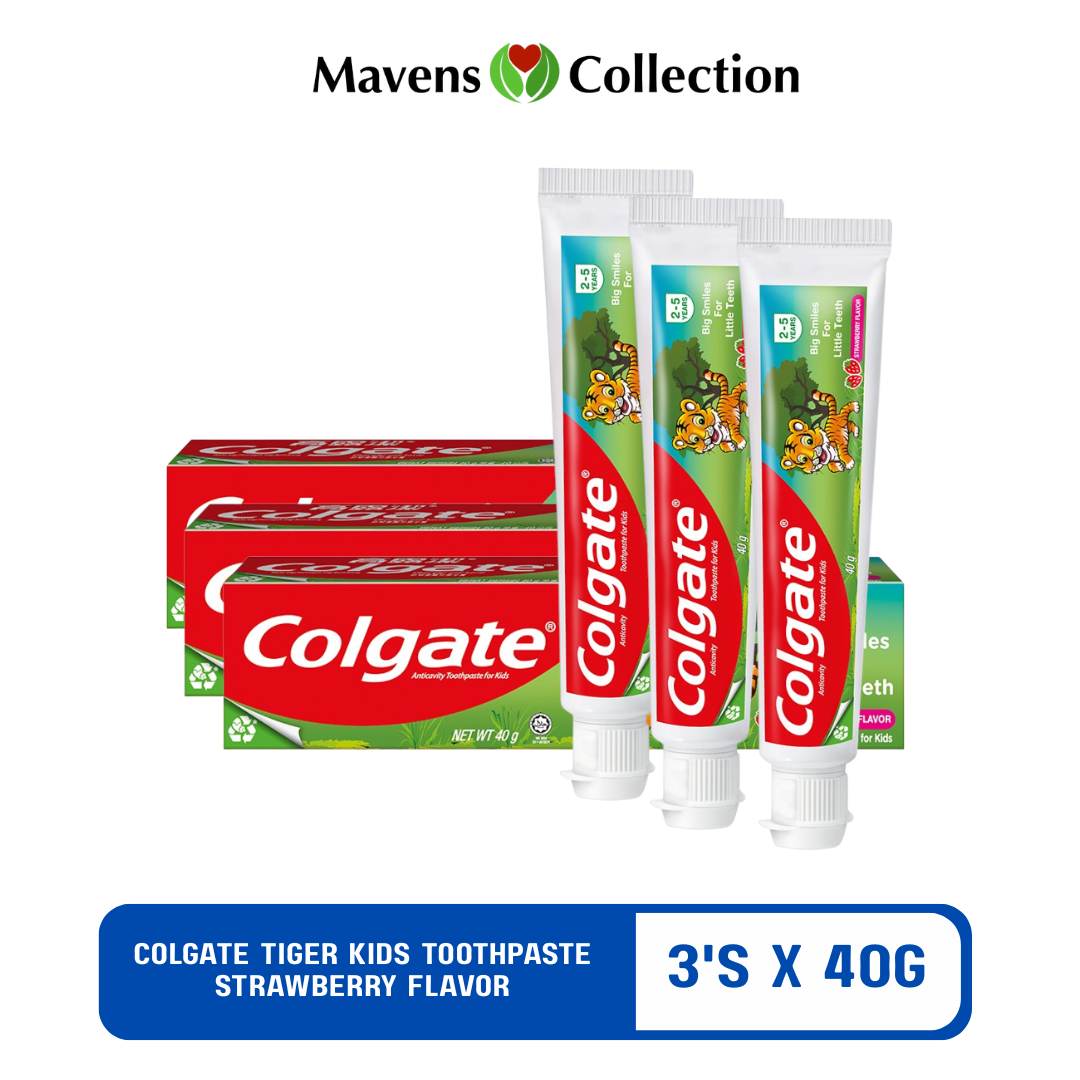 Colgate Tiger Kids Toothpaste 2-5 Years Old 40G Strawberry Flavor