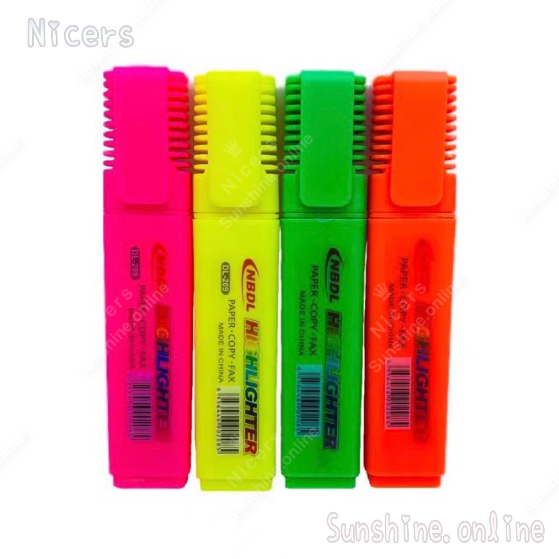 4pcs 4colors N-208N-218 #518 highlighter NBDL Pastel color neon color