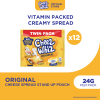 Cheez Whiz Cheese Spread 24G - Vitamin-packed creamy cheese spread (Set of 12)