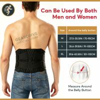 GEARDRIVE Lumbar Waist Support Belt for Lower Back Pain Relief/Breathable Lower Back Brace for Sciatica Herniated Disc Scoliosis Back Pain Relief Heavy lifting/Lumbar Brace and Back Support Belt for fitness basketball sedentary work cycling running