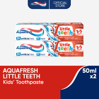 Aquafresh Little Teeth Kids Toothpaste 50ml (3-5 Years Old) Twin Pack