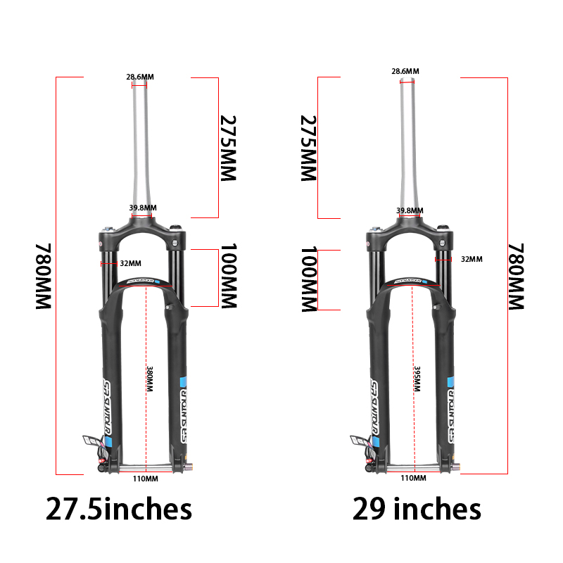 SR SUNTOUR RAIDON 2021 mountain bike fork 27.5/29 inch stroke 100mm mountain bike shock absorber