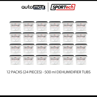 SPORTech Disposable Dehumidifier with Activated Charcoal / Odor Eliminator / Absorbs Moisture - 300ml 500ml 800ml
