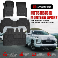 SmartMat Dual Layer Car Mat 3 Rows for Mitsubishi Montero Sport Gen 3 2015 up to latest excluding 4x4