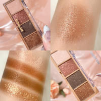 SHEGLAM Pocket Eyeshadow Palette Brown 4 Color Waterproof Long-Lasting Eyeshadow Palette Make Up