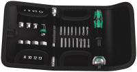 Wera 5051045001 Tools 26Pc Zyklop Ratchet ¼″ Socket and Bit Set with pouch (Metric)