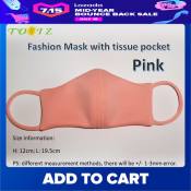 1 piece Washable Face Mask with Filter Slot | Care Mask | Water-Repellent | High Quality | Standard | Large | XL Size