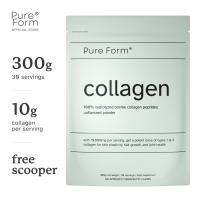 Pure Form® Collagen | 10000mg Type 1 & 3 Bovine Collagen Peptides | Hydrolyzed for Better Absorption | Skin Moisturizing Elasticity Hair Growth and Anti-Aging