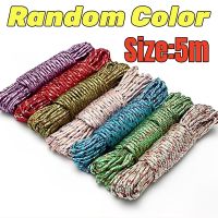 【10Pcs!!!】5M Multipurpose Nylon Rope Strong Windproof Clothesline Laundry Rope Outdoor Camping Laundry Drying Camping Rope Outdoor Umbrella Rope Tent Fixed Rope Canopy Windproof Outdoor Safe Utility Rope Random Color 4mm Diameter