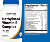 ✅ Active B Complex Methylated 120/60 Caps Best Form & Bioavailability for Energy Levels + Metabolism Cellular + Nervous System Health Cognition Brain Plasticity Immunity Healthy Skin + Nails + Hair Positive Mood by Life Extension/Nutricost USA