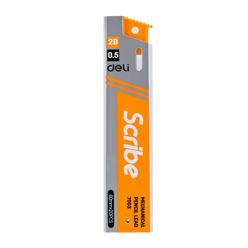 Deli 2B Mechanical Pencil Lead 0.5mm /0.7mm (20Pcs Refills)