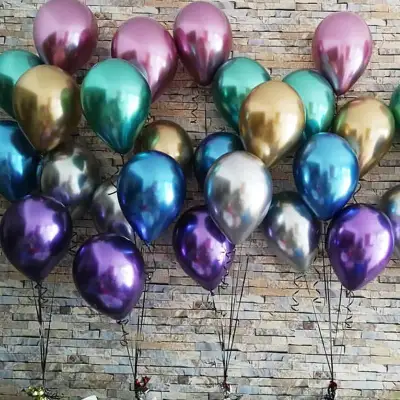 10Pcs 10inch Metal Latex Balloons Wedding Decorations Matte Helium Globos Birthday Party Decoration Adult