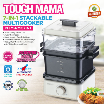 Tough Mama NTM PMC7IN1 Stackable Multicooker Heavy Duty Minimalist Electric Cooker