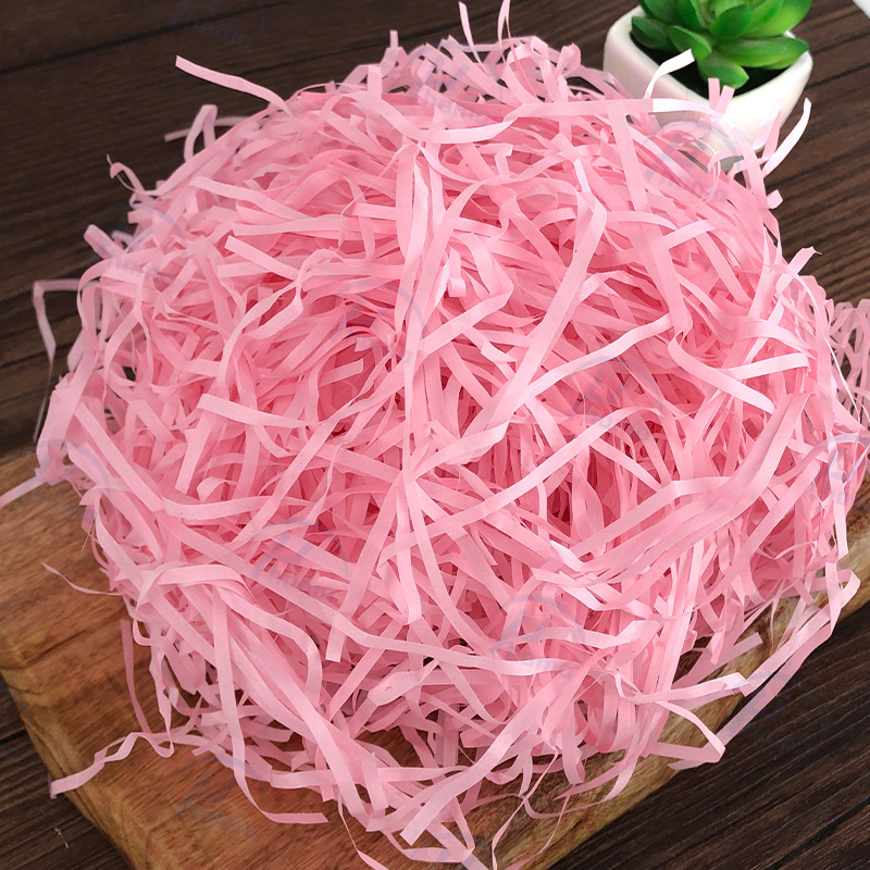 1pack 100g Shredded Paper Colorful Paper Gift Packaging Paper Fillers Crinkled Crushed Recycled Paper