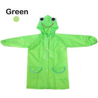 【2-8 yrs】Cartoon Kids Raincoat Poncho PVC+ Waterproof Polyester For Children Boys  Girls Primary School Student Rainwear Rain Gear Nylon