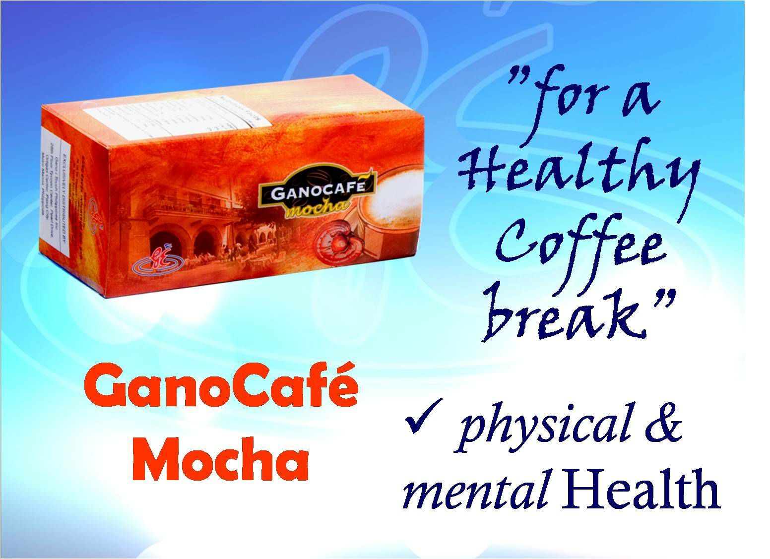 Gano cafe mocha coffee Combination of Gano coffee & Gano Chocolate from