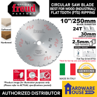 ORIGINAL FREUD 10″ 24T FTG Carbide Saw Blade 250MM TCT Best for Solid Wood Flat Top Grind Rip Tooth 24 Teeth Circular Miter Table Saw Power Tool DeWalt DWE7492 Bosch GTS 10 XC J 254 Makita Lotus Stanley SKIL (FRSIL) DIABLO BOSUN NICHOLSON HOYOMA INGCO