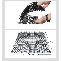 SKISOPGO Gardening Cat Scat Mat Repellent Mat Anti-Cat With Prickle Strips Spikes Straps Deterrent Keep Cat Dog Away Digging Pet Supplies