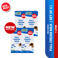 Milk Magic - Full Cream Milk 1 Liter (Set of 4) - Expiry Date: May 14 2027
