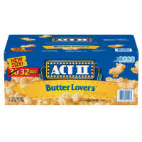 ACT II Butter Lovers Microwave Popcorn – 32 Bags x 78g  Whole Grain  Ships from QC Today