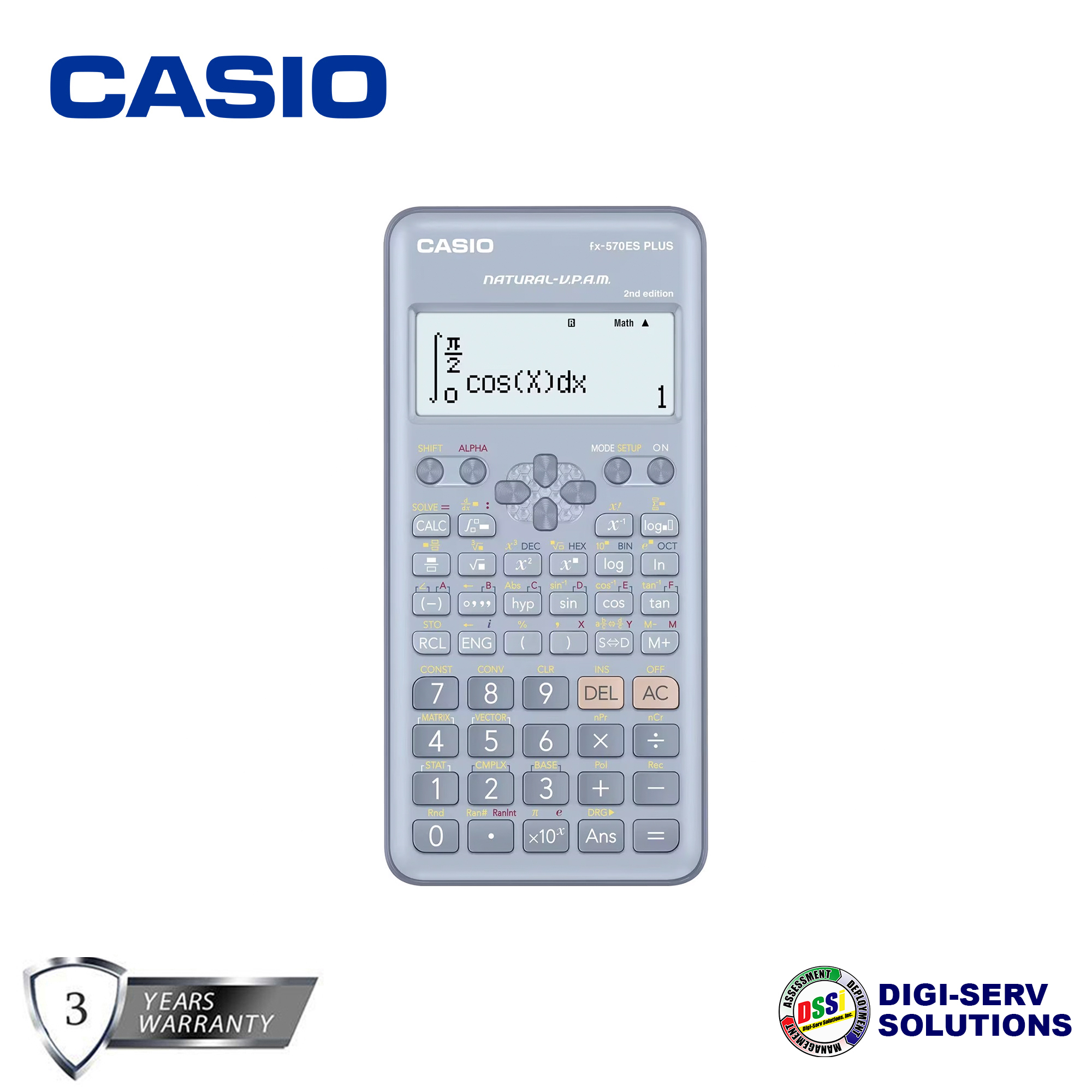 Casio FX-570ES PLUS 2nd Edition Standard Scientific Calculator ~Choose Your Color