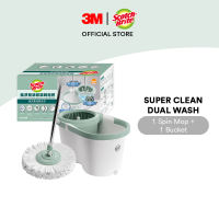 3M™ Scotch-Brite™ T7 Super Clean Dual Wash Spin Mop Bucket 1 pc/pack