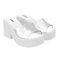 Melissa Posh Comfortable Heel for Ladies White/Clear