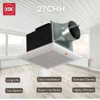 KDK 27CHH Ceiling Mounted Ventilating Fan Super Quiet Series White Two Speed Super Low Noise Highly Efficient Standard Series Easy Installation Long Life (GET NOW)(KIPCOL)
