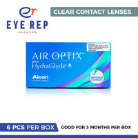 Air Optix plus Hydraglyde Clear Contact Lenses Disposable Monthly (6pcs/box) | EYE REP Express