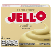 Jell-O Vanilla Flavor Instant Pudding & Pie Filling From USA (144g)