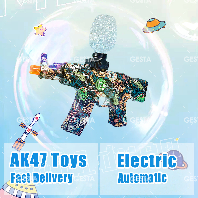 Gel Blaster Paintball Electric Orbeez Mainan dengan Gogal untuk Kanak-kanak/Dewasa Hadiah Boleh Dicas Semula Elektrik Automatik