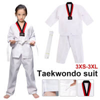 Rabbite WTF Taekwondo Uniform for Kids Adult 110cm-190cm Karate Uniform for Kids Shift Long Sleeves with Belt