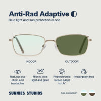 Sunnies Studios Anti-Rad Adaptive Austin (Non-graded Blue Light and Photochromic Eyeglasses)