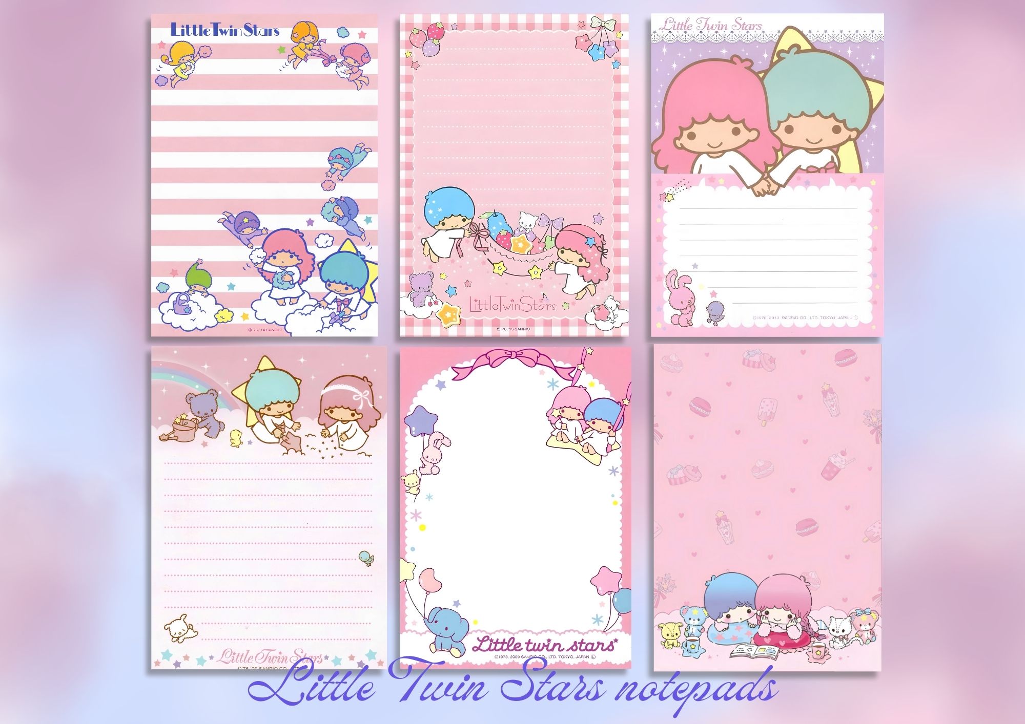 Little Twin Stars Notepad Cute Cartoon Stationery
