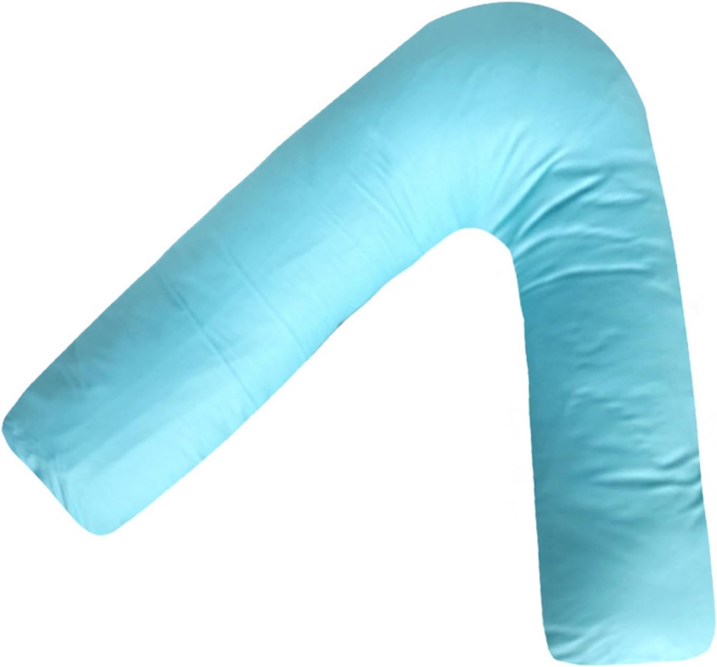 Orthopedic V Pillow with Complementary V Shaped Pillowcase for Back Shoulder and Neck Support Nursing Pregnancy Pillow with Removable Cover for Sleeping Grey