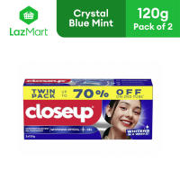 Closeup Whitening Crystal Blue Mint Promo Twin Pack 120G x 2
