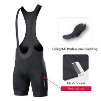 Santic Cycling Bib Shorts Men 4D Padding Road Bike Bib Shorts Powderband Breathable Quick-dry Pocket Anti-slip KM25C05202