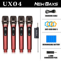 NEW BAXS wireless microphone rechargeable 18650 battery SU601/SU602 UHF wireless na microphones 5V charging libreng rechargeable na baterya Plug and Play 6.5MM 50M na distansya ng pagtanggap 700mhz kagamitan sa pag-awit sa bahay