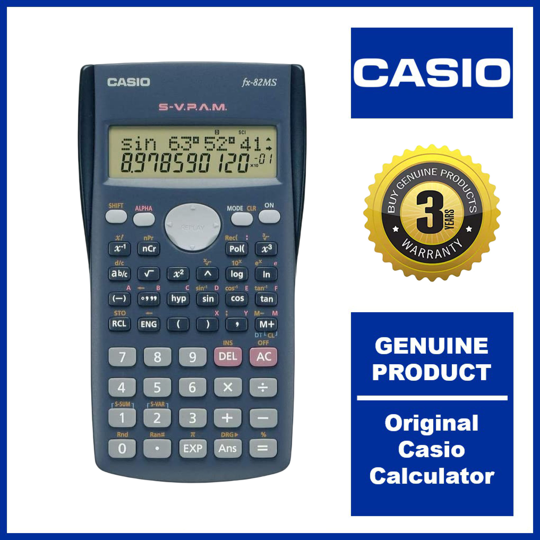 Scientific Calculator Fx-991ES plus Solar portable rechargeable calculator Latest Generation Contains 417 Functions Original