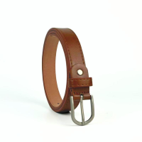 Jolex HIGH-END UNISEX KIDS BELT PU Leather Fashion Belt Simple Silver-White In Buckle To Match Jeans Casual Pants Dress Belt LX1303